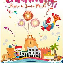 CARTEL CONCURSO CARNAVAL 2017. Design, and Graphic Design project by Anna Girona - 12.14.2016