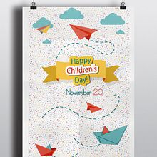 International Children's Day. Un proyecto de Diseño editorial y Diseño gráfico de Diana Drago - 21.11.2016