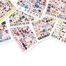 Serie di poster di registi cinematografici. Un progetto di Design e Illustrazione tradizionale di Maria Suarez-Inclan - 21.11.2016