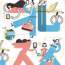 EL PAÍS. Banca digital. Editorial Design, Graphic Design, and Traditional illustration project by Del Hambre - 11.23.2016
