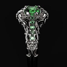 Esmeralds ring Ein Projekt aus dem Bereich Schmuckdesign von Diego Aramburu - 23.11.2016