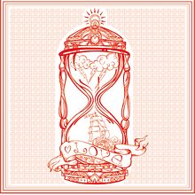 SandClock Illustration. Design, Graphic Design, and Traditional illustration project by zstudio - 06.13.2016