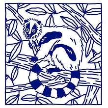 Lemur illustration. Projekt z dziedziny Trad, c i jna ilustracja użytkownika Montse Galbany Armengol - 23.11.2016