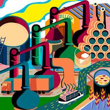 Art of Logistics. Traditional illustration project by Sergi Solans - 12.31.2015