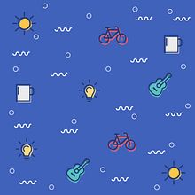 Ramdom things pattern. Un proyecto de Ilustración tradicional de Isabella Pazó Mallé - 24.11.2016