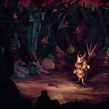 The ritual forest. Design, Game Design, and Traditional illustration project by Sergio Peña - 11.24.2016