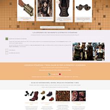 Tienda de Ropa Steampunk. Web Design project by Jose Luis Torres Arevalo - 03.31.2016