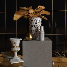 Hatsu. Kind of Greek. 3D, Interior Architecture, Art Direction, Design, and Traditional illustration project by gonzzzalo - 11.28.2016