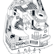 La Gazette de l'Hôtel Panache - Paris. Graphic Design, and Traditional illustration project by Justine Duhé - 01.31.2016