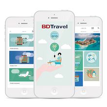 Bdtravel mobile app Ein Projekt aus dem Bereich Grafikdesign, Interaktives Design und UX / UI von Alejandro Gómez Naranjo - 28.11.2016