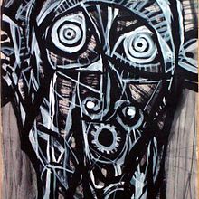 BlackBlood. Exposicion de pintura. Galeria Arte&Diseño.. Un proyecto de Bellas Artes, Eventos y Pintura de Fermin Amores Vazquez - 30.11.2016