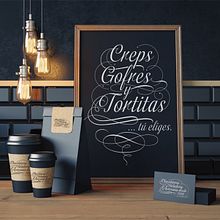 Il Via pizarras caligrafía. Un proyecto de Caligrafía, Dirección de arte y Diseño gráfico de Bombo Estudio - 30.11.2016