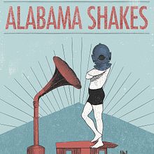 Póster Alabama Shakes. Un progetto di Collage, Graphic design e Illustrazione tradizionale di Carlos Vicente Punter - 30.11.2016