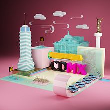 CDMX, México. 3D, Animation, Art Direction, Design, and Graphic Design project by Jesus Jaimes Obé - 12.02.2016