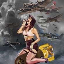 bomb. Ilustração tradicional projeto de David Quintana - 03.12.2016