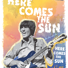 George Harrison. Graphic Design, and Traditional illustration project by Kike Lucas Abreu - 12.04.2016