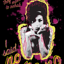 Amy Whinehouse. Graphic Design, and Traditional illustration project by Kike Lucas Abreu - 12.04.2016