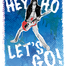 Johnny Ramone. Graphic Design, and Traditional illustration project by Kike Lucas Abreu - 12.04.2016