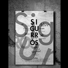 Tributo Sigur Rós 2. Design, e Tipografia projeto de brainbreak - 08.12.2016