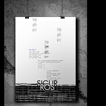Tributo Sigur Rós 3. Design, e Tipografia projeto de brainbreak - 08.12.2016