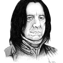 Severus Snape. Traditional illustration project by Javier Garcia Gonzalez - 11.20.2016