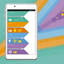 Propuesta Interface estilo flat design  . Un proyecto de Diseño y Diseño interactivo de Veronica Ortiz Risco - 11.12.2016