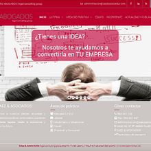Diseño Web: SAEZ & ASOCIADOS ABOGADOS http://www.saezyasociados.com. Design, Graphic Design, and Web Design project by Elena Doménech - 12.12.2016