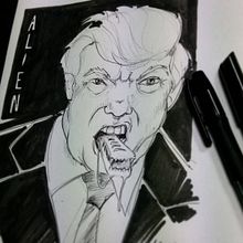 Trump. Un proyecto de Bellas Artes, Cómic e Ilustración tradicional de Isem Garcia Massana - 14.12.2016