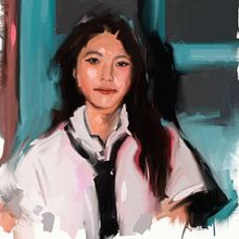 Asian Girl. Un proyecto de Bellas Artes e Ilustración tradicional de Isem Garcia Massana - 14.12.2016