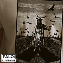 Lamb of God. Graphic Design, Traditional illustration, and Screen Printing project by Pablo Sotelo - 12.18.2016