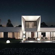 Proyecto de infografías 3D para una villa contemporánea situada en Estepona (Málaga)  Ein Projekt aus dem Bereich 3D, Architektur, Innenarchitektur, Innendesign und Infografik von DIKA estudio - 08.05.2016