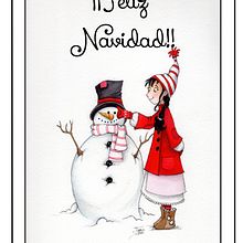 Y como no, la feicitacón de este año¡Feliz Navidad!. Un proyecto de Ilustración tradicional de Isabel Osma - 19.12.2016