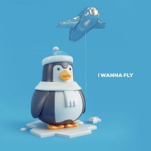  penguin. 3D, Design, and Traditional illustration project by Juan Afanador - 12.20.2016