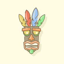 Motion Mask Crash Bandicoot . Animation, and Design project by Noelia Muñoz - 12.22.2016