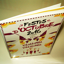 Cartel de "Les Festes d´Octubre de Vilallonga 2016". Design, and Graphic Design project by Adolfo Huesca Arcos - 12.22.2016