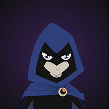 Raven (Jóvenes Titanes). Animation, Graphic Design, Traditional illustration, Multimedia, and Video project by Alan Treviño - 11.02.2016