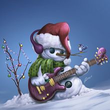 Felices fiestas de invierno!!. Character Design, and Traditional illustration project by Martin Mariano Hernandez Tena - 12.04.2017