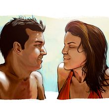 Couple. Traditional illustration project by Chema G. Baena Art - 12.27.2016