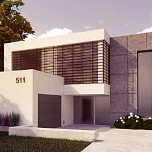 Casa Cubo. 3D, Architecture, Photograph, Infographics, L, scape Architecture, Photograph, and Post-production project by Jonatan Clavo - 12.27.2016