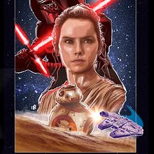 Star Wars The Force Awakens poster alternativo . Un progetto di Graphic design e Illustrazione tradizionale di Thomás Reynoso Vazquez - 28.12.2016