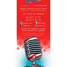 Cartel + flyer para Maratón navideño de Uribe FM. Un progetto di Graphic design di Jorge de la Fuente Fernández - 14.12.2016