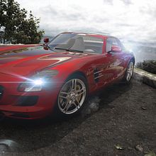 Mercedes Benz sls amg. 3D, Br, ing, Identit, Graphic Design, Marketing, and Advertising project by Irene Mayorga - 12.22.2016