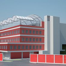 Biblioteca Central - Universidad de Oriente (. 3D, and Architecture project by Carlos Perez - 12.29.2016