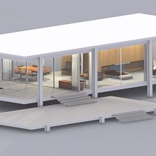 Casa Farnsworth Ein Projekt aus dem Bereich 3-D-Design von Santiago Llorente Hernández - 04.09.2020