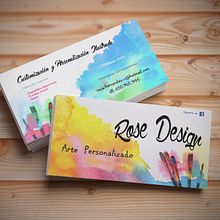 ROSE DESIGN. Tarjetas. Br, ing, Identit, Design, Graphic Design, Marketing, and Advertising project by Rosa Hernández - 12.29.2016
