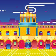 México, arquitectura y monumentos IV. Projekt z dziedziny  Architektura,  Manager art, st, czn, Trad, c i jna ilustracja użytkownika Erik Gonzalez - 02.01.2017