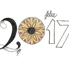Feliz 2017. Un progetto di Belle arti e Illustrazione tradizionale di Isabel Emene - 02.01.2017