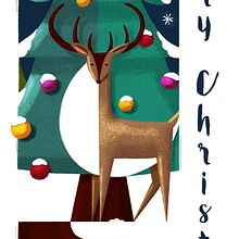 Merry Christmas. Traditional illustration project by Albert Pinilla Ilustrador - 01.03.2017