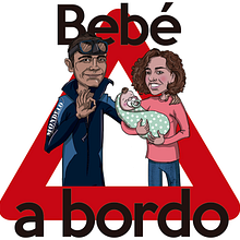 bebé a bordo , personalizado . Un proyecto de Ilustración tradicional de inma martinez - 05.01.2017