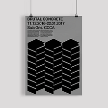 BRUTAL CONCRETE. Design gráfico projeto de David O. Zurita - 22.11.2016